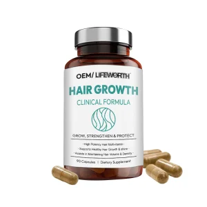 LIFEWORTH Hair Health Protect The Hair Follicles Vitamins For Women And Men Biotin 5000mcg Collagen &amp; Saw Palmetto