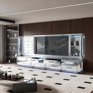 Sleek Minimalist Low-Profile TV Stand for Modern Interiors