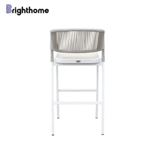 Custom Aluminum Patio Courtyard Garden Outdoor Bar Chair Stools