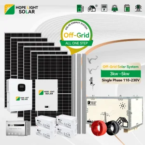 نظام الطاقة الشمسية 3kw 4kw 5kw 6kw 8kw 10kw نظام بطارية احتياطي خارج الشبكة
