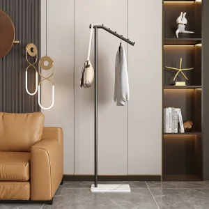 Minimalist modern floor-standing home coat rack