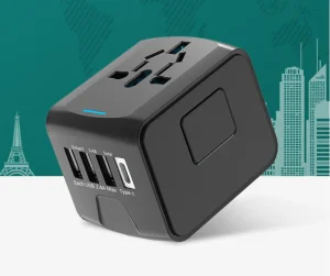 Adaptador de Saída de Energia Portátil Protetor de Plugue