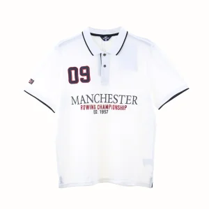 China Men’s Printing Embroided Yarn Dye Pique Polo Shirt