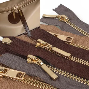 Metallic Brass Zipper