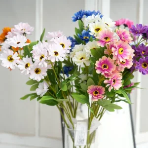 Wholesale 12head Artificial Sunflower Lifelike Handmade Sunflowers Decoration Floral Spray for Indoor and Outdoor Decoration