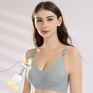 OEM ODM Women Front Open Breathable Nursing Bra Postpartum Bra Underwear Breastfeeding Maternity Seamless Nursing Bra