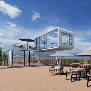 Luxury Compact Prefab Studio for Backyard Office Ordouble-Storey House Apple Cabin
