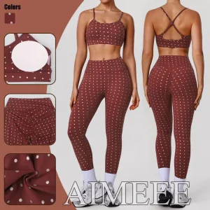 Polka Dot Workout Set