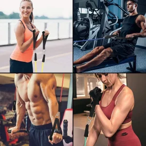 11PCS Latex Resistance Band