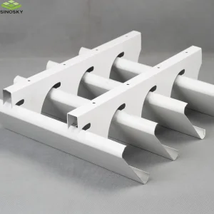 Aluminum 84R Sun Louvre System for Building Facades/Exterior Shutter