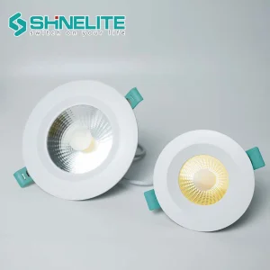 IP65 Waterproof LED Downlight 15W Aluminium Anti Glare Round Shape High Level Downlight