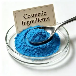 Manufacturer Supplies Copper Peptide GHK-Cu Cosmetic Ingredients, Blue Powder for Skincare