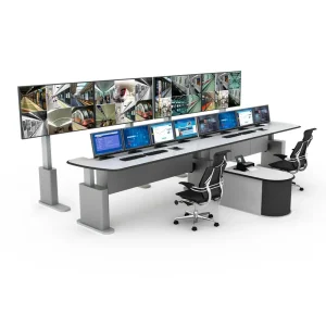 High Quality RGB Security Information Management System Table Adjustable Height Console