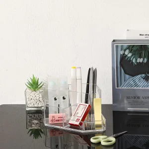 Organizador de Brochas de Maquillaje de Acrílico