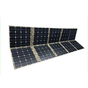 Kit de Painel Solar Monocristalino Portátil e Bateria para Aventuras ao Ar Livre