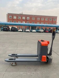 Electric 48 V Hand-Push Pallet Truck.