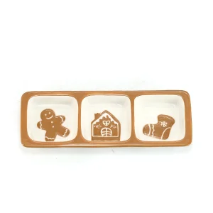 Conjunto de Louças de Natal Colorido Personalizado com Casa de Gengibre, Ornamentos de Papai Noel, Decoração e Produtos de Presente para Praça da Cidade