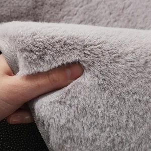 Designer Home Carpet Soft Fluffy Rug Faux Rabbit Fur Rug for Kids
