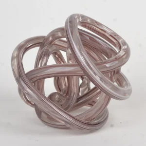 Glass Art Crafts Colored Sculpture Art Knot Glass Decor