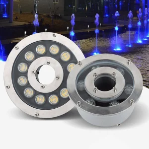 LED Underwater Fountain Lights IP65 Rated 5000K Daylight Low-Voltage Color-Changing 2-Year Warranty for Parks Fish Ponds