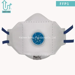Mascarilla Protectora 4plys Desechable No Tejida FFP1 Clasificación de Filtro Con Banda para la Cabeza Adulto Plegable Soldada PP con Válvula Mascarilla contra el Polvo