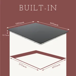 High-Efficiency Electric Induction Cooktop
