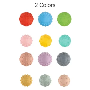 Venta al por mayor de Niños 6 PCS Pelotas Sensory Interactivas Suaves para Actividades Educativas Tempranas Juguete para Bebés