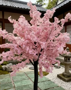 Realistic Artificial Cherry Blossom Tree Silk
