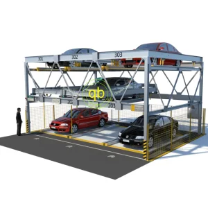 3-Storey 3-Dimensional Automated Parking System Multilevel Stacked Parking