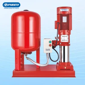 25-150gpm Set Inline Fire Water Vertical Multistage Jockey Pump with Tank