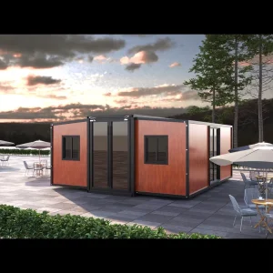 Conveniently Quick-to-Assemble Breathable Double-Wing Folding Villa House Integrated Expandable Sandwich Panel Container Sample