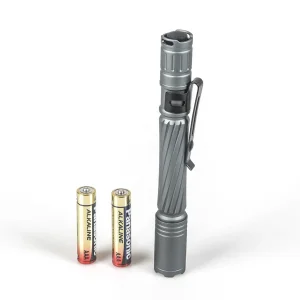 Yichen 2AAA Battery Operated Aluminum LED Flashlight Portable Pen Light