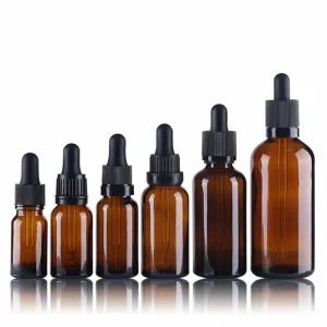 Customizable Essential Oil 18mm Glass Bottle with Tamper-Evident Dropper