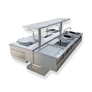 Commercial Gas Stainless Steel Kitchen Equipment Combination Cooking Range with 3-Year Full Warranty