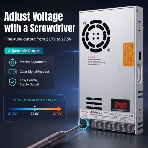 Adjustable Voltage LRS-350-24SX