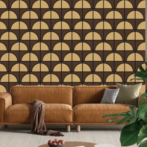 Multiple Specifications Perforated Wooden Acoustic Panels 90% Noise Reduction for Home Cinema Hospital School Graphic Design