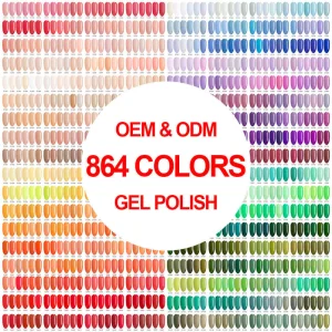 Custom HEMA TPO Free 864 Colors 15ml Gel Polish