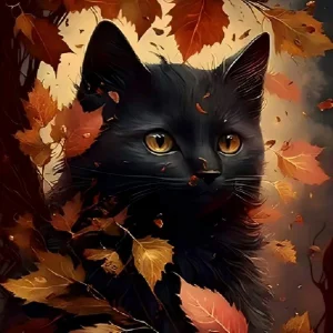 5D Diamond Embroidery Kit Handpainted Cat Cross Stitch Full Round DIY Animal Design 30x40cm/30x30cm for Home Decor