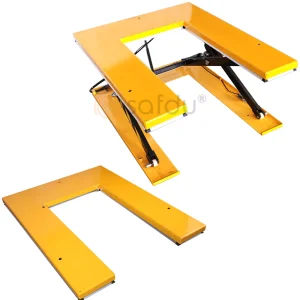 U-Shape Low Profile Electric Hydraulic Lift Table with 1500 Kg Capacity