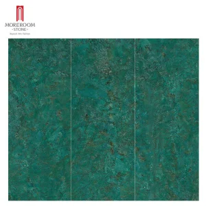 Green Large Format Tile Marble Stone Glazed Polished Matt Sintered Stone Slab