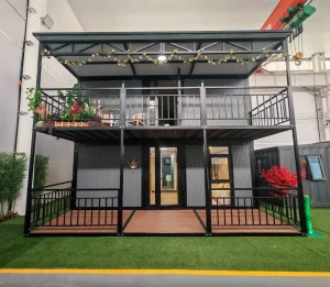 Hybrid Structure Expandable Container House for Mixed-Use Development