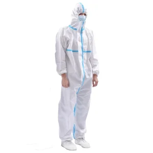 Ropa protectora blanca de hospital / Bata de aislamiento