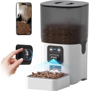 Automatic Cat Feeder with Camera Monitoring Pet Fixed Time Feeding Bowl