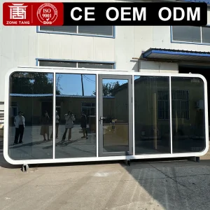 Casa de Férias Prefabricada Móvel Acessível Inspirada na Maçã de Luxo de Alta Qualidade