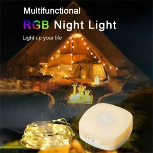 Fitas de LED portáteis RGB à prova d'água