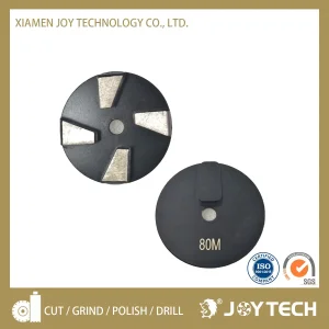 Rueda de molienda abrasiva Joy Tech Diamond Cutting Tool para suelos de concreto 3 pulgadas Terrco 4 discos de molienda de diamante segmentados (JOY-TCS-B4)