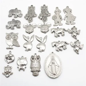 Stylish Stainless Steel Animal Charms for DIY Jewelry
