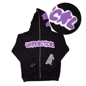 Custom Hoodie Made 3D Puff Print Custom Chenille Embroidery Zipper Windbreaker Hoodie Jacket Sweater Coat Men Full Face Zip up Hoodies