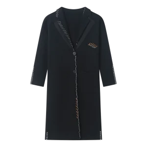 Black Cashmere Overcoat