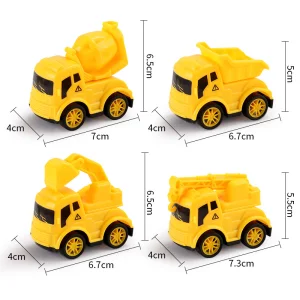 Promotion Plastic Pull Back Small Construction Truck